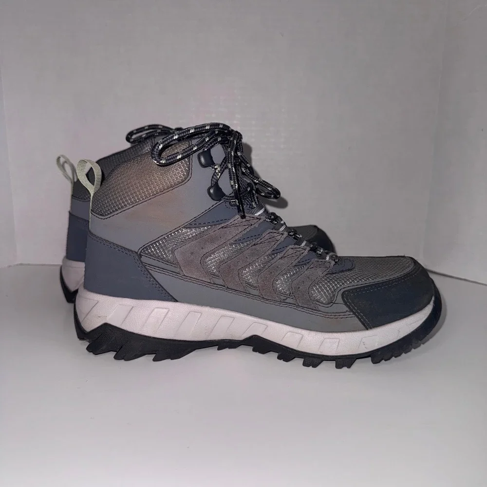 Columbia Women's Strata Trail Mid Waterproof Hiking Boots Grey/Slate Size 7.5